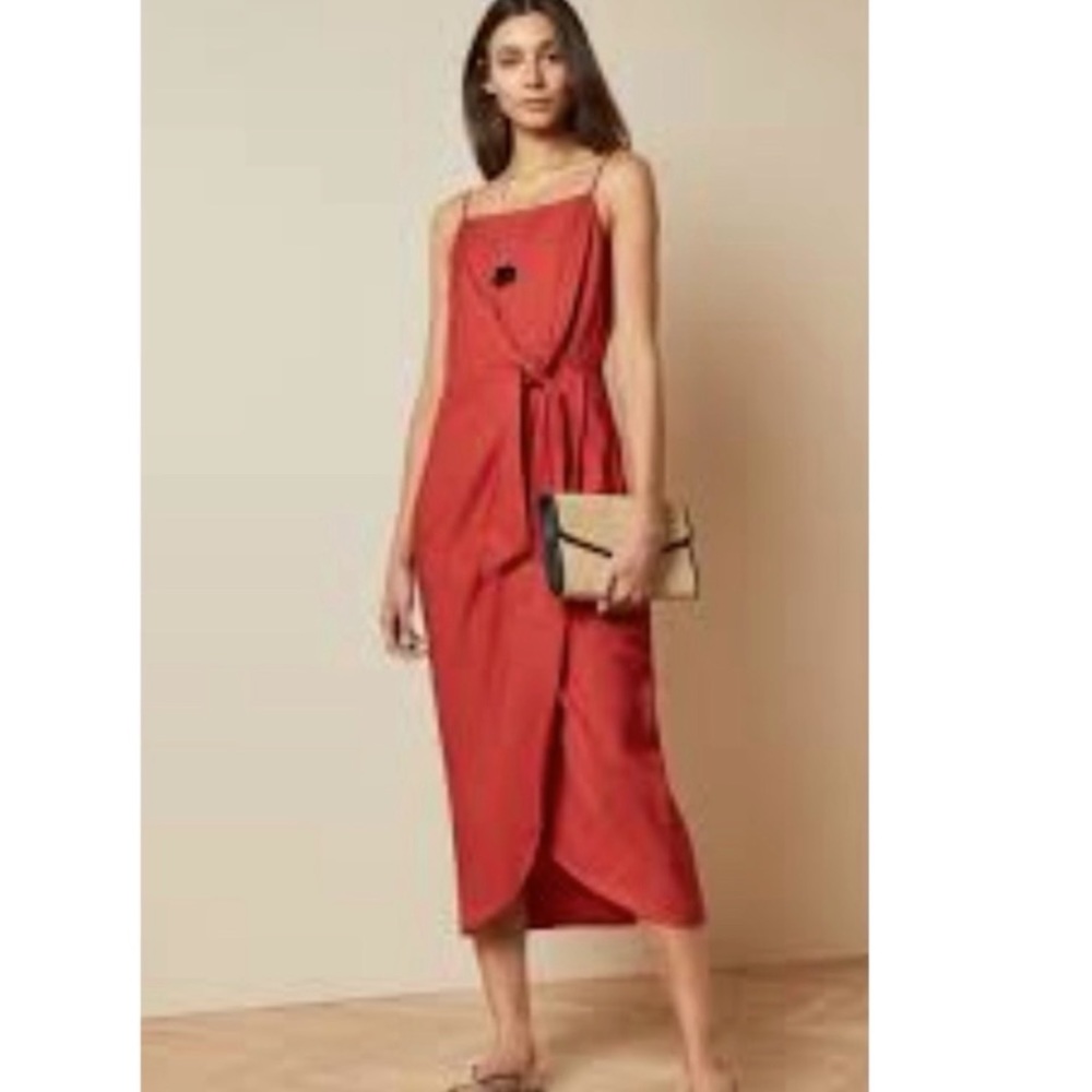 NWT TED BAKER LAANI BODYCON DRAPE MAXI DRESS SZ 6 US OR TED SZ 2 - Picture 8 of 11